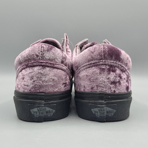 New Vans Old Skool Velvet Sea Fog Purple and Black CUTE Women's Size 5.5 - Picture 6 of 9